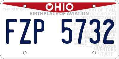 OH license plate FZP5732