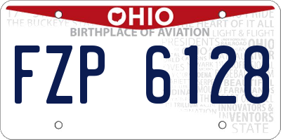 OH license plate FZP6128