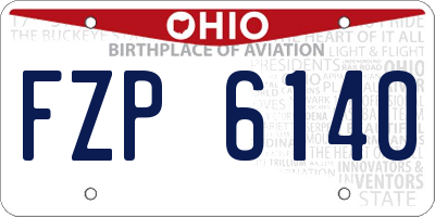 OH license plate FZP6140
