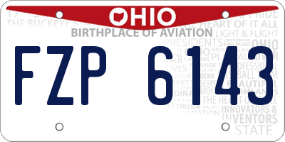 OH license plate FZP6143