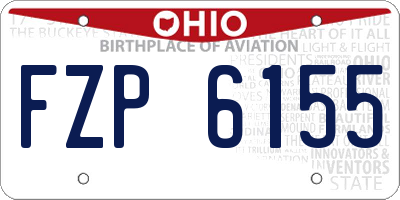 OH license plate FZP6155