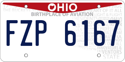 OH license plate FZP6167