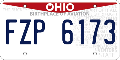 OH license plate FZP6173