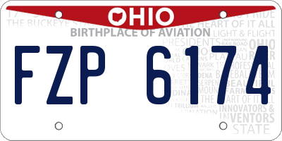 OH license plate FZP6174