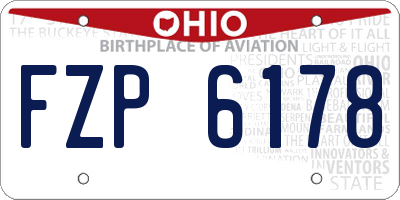 OH license plate FZP6178