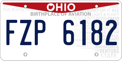 OH license plate FZP6182