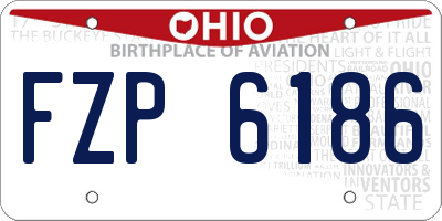 OH license plate FZP6186