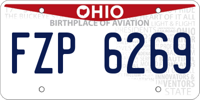 OH license plate FZP6269