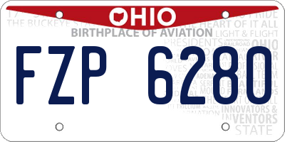 OH license plate FZP6280