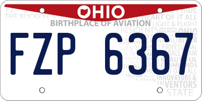 OH license plate FZP6367