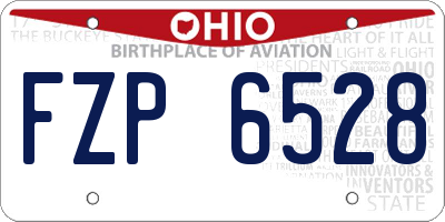 OH license plate FZP6528