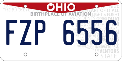 OH license plate FZP6556