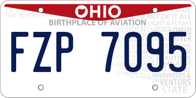 OH license plate FZP7095