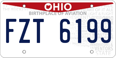 OH license plate FZT6199
