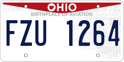 OH license plate FZU1264