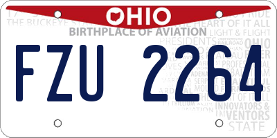 OH license plate FZU2264