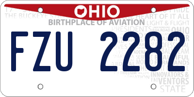OH license plate FZU2282