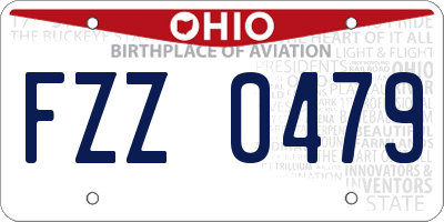 OH license plate FZZ0479