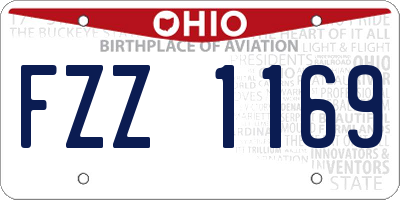 OH license plate FZZ1169