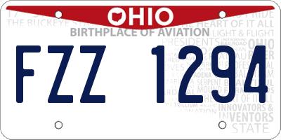 OH license plate FZZ1294