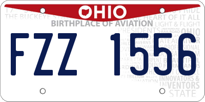 OH license plate FZZ1556