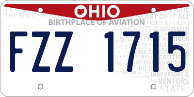 OH license plate FZZ1715