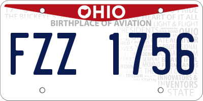 OH license plate FZZ1756