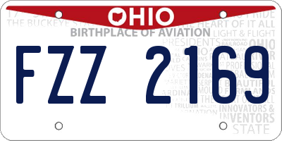 OH license plate FZZ2169