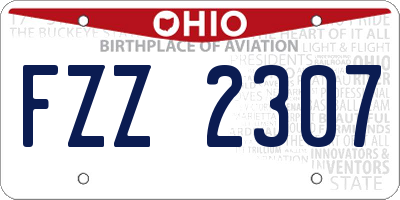 OH license plate FZZ2307
