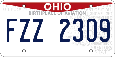 OH license plate FZZ2309