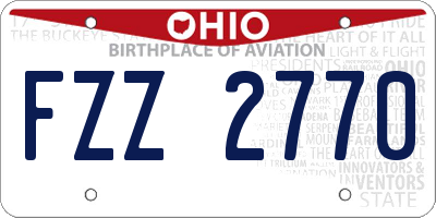 OH license plate FZZ2770
