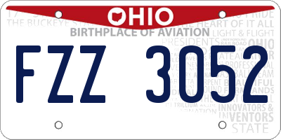 OH license plate FZZ3052