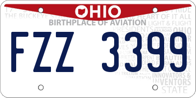 OH license plate FZZ3399