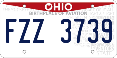 OH license plate FZZ3739