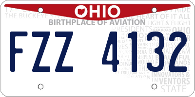 OH license plate FZZ4132