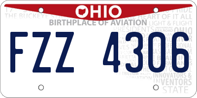 OH license plate FZZ4306