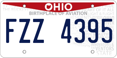 OH license plate FZZ4395