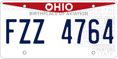 OH license plate FZZ4764