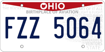 OH license plate FZZ5064