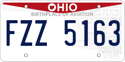 OH license plate FZZ5163