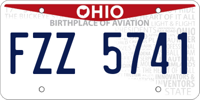 OH license plate FZZ5741