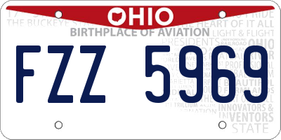 OH license plate FZZ5969