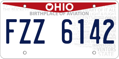 OH license plate FZZ6142