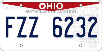 OH license plate FZZ6232
