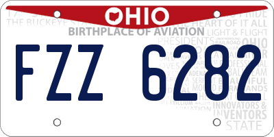 OH license plate FZZ6282