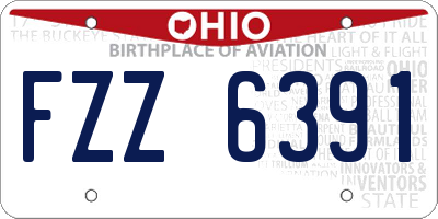 OH license plate FZZ6391