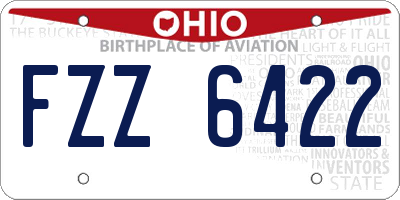 OH license plate FZZ6422