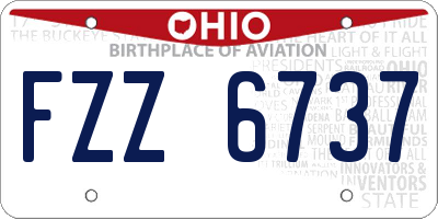 OH license plate FZZ6737