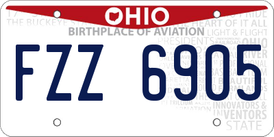 OH license plate FZZ6905