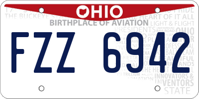 OH license plate FZZ6942